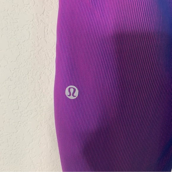 Lululemon women’s base pace two tone ribbed crop 23” leggings 12 - Picture 4 of 9